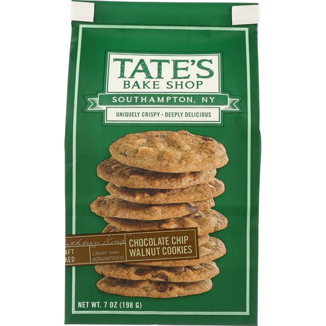 Tate's Bake Shop Cookies Chocolate Chip Walnut 7 oz Pack of 4