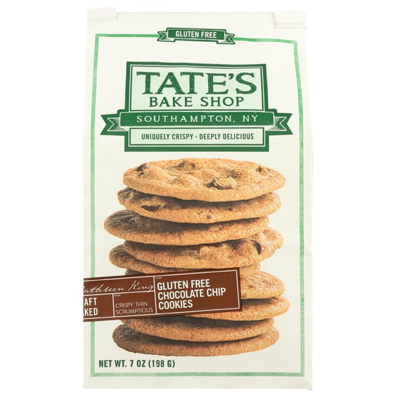 Tate's Bake Shop Cookies, Gluten Free Chocolate Chip, 7 Oz, Pack Of 12