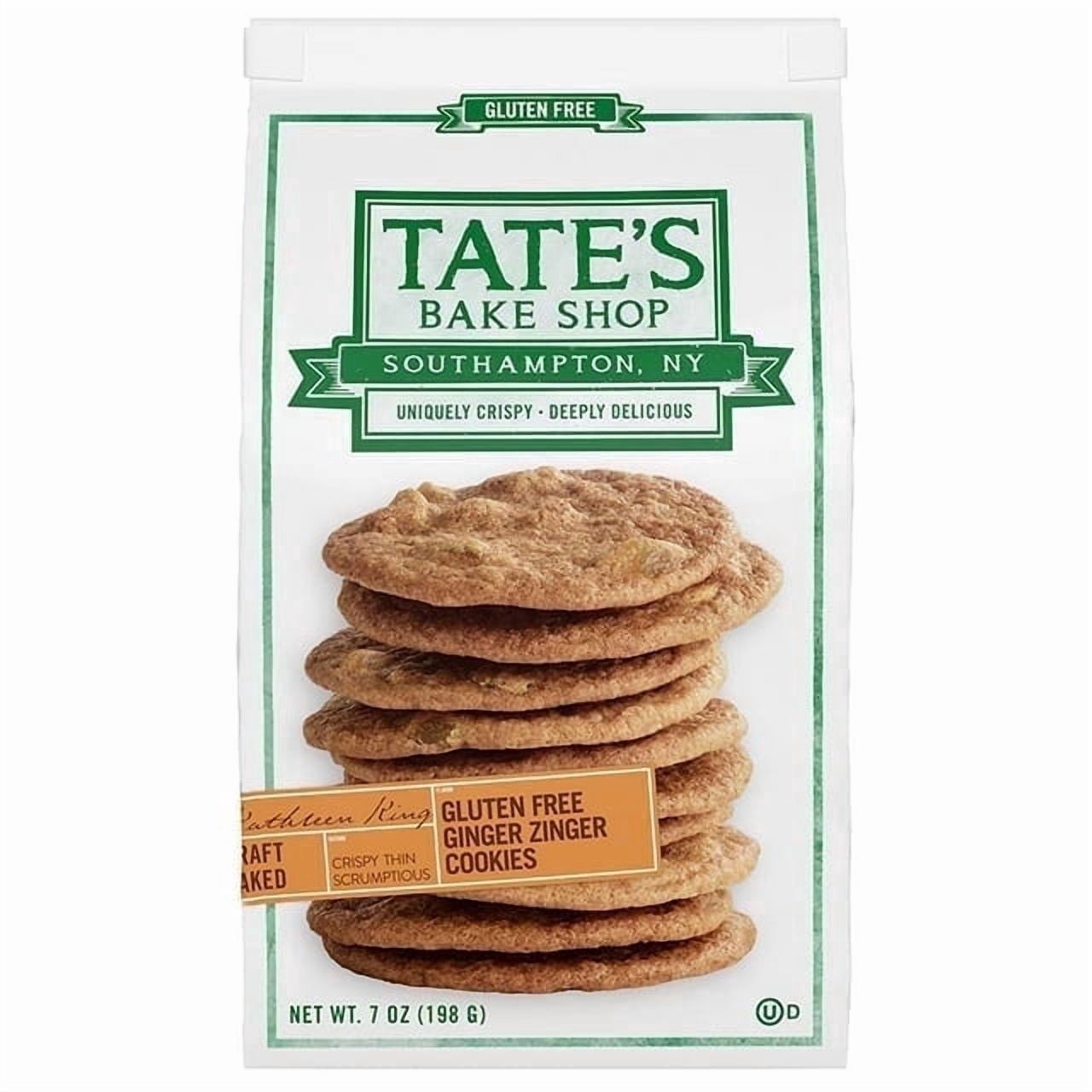 Tate's Bake Shop Gluten Free Cookies Ginger Zinger - 7 oz Pack of 3