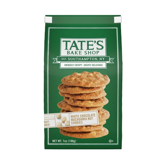 Tate's Bake Shop White Chocolate Macadamia Nut Cookies, 7 oz