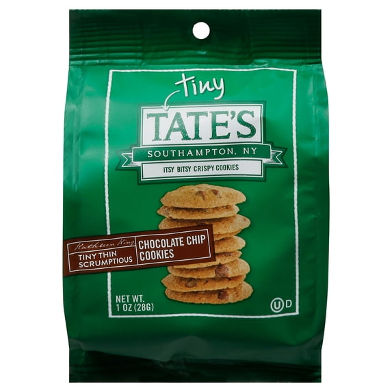 Tate's Chocolate Chip Tiny Cookies 1 oz (Pack Of 36)