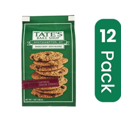 Tate's Cookies Oatmeal Raisin 7 oz (Pack Of 6)