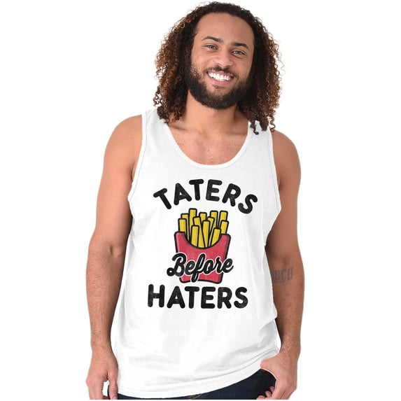 Taters Before Haters French Fries Plus Size Graphic Tank Top Brisco Brands 2X