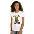 thumbnail image 1 of Taters Before Haters French Fries Womens Slim Fit Graphic Tee Brisco Brands X, 1 of 5