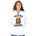 thumbnail image 1 of Taters Before Haters French Fries Zip Up Hoodie Men's Women's Brisco Brands X, 1 of 6