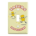 thumbnail image 1 of Taters Not Haters Tots Funny Humor Plastic Wall Decor Toggle Light Switch Plate Cover, 1 of 4