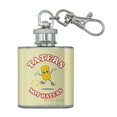 thumbnail image 1 of Taters Not Haters Tots Funny Humor Stainless Steel 1oz Mini Flask Key Chain, 1 of 4