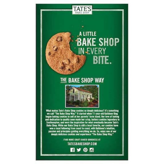 Tates Bake Shop Chocolate Chip Cookie, 7 Ounce -- 12 per case
