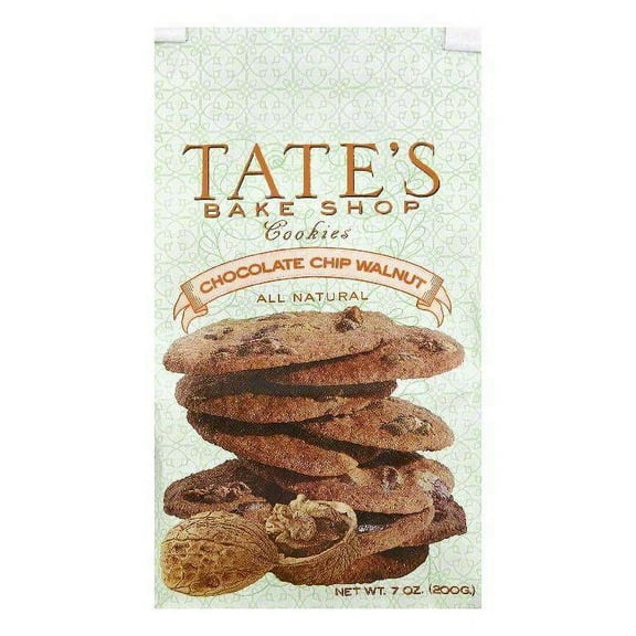 Tates Bake Shop Chocolate Chip Walnut Cookies, 7 OZ (Pack of 6)