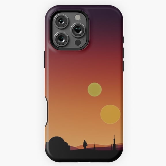 Tatooine Binary Sunset Phone Case for iPhone 16 15 14 13 12 11 Pro Max M891270