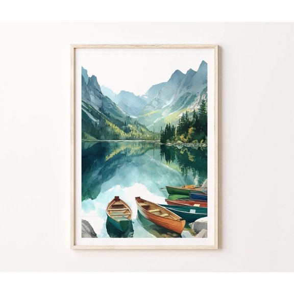 Tatra Mountains Europe Alpine Lake Landscape Home Decor