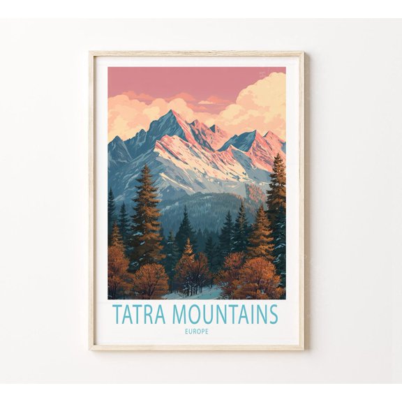 Tatra Mountains Europe Alpine Scenic Home Decor