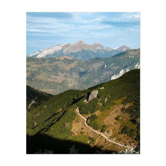Tatras View, Zakopane 03 - Zakopane Małopolskie Poland Photography Mountain Landscape Nature Scenic Forest Travel Poster Unframed Wall Art Print 6 x 8 inches