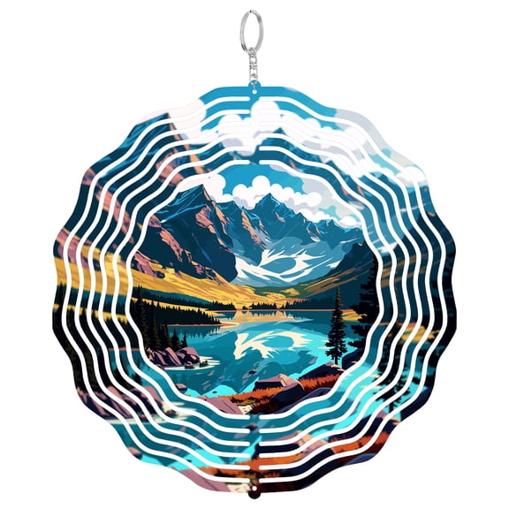 Tatry Mountains Poland 3D Wind Spinner Kinetic Hanging Yard Art Outdoor Garden Decor Polish Travel Souvenir
