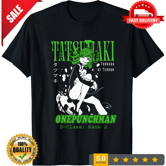 Tatsumaki T-shirt One punch Man Anime Manga Villain Kawaii Funny Shirt All Size, NEW INSTOCK-TH54665
