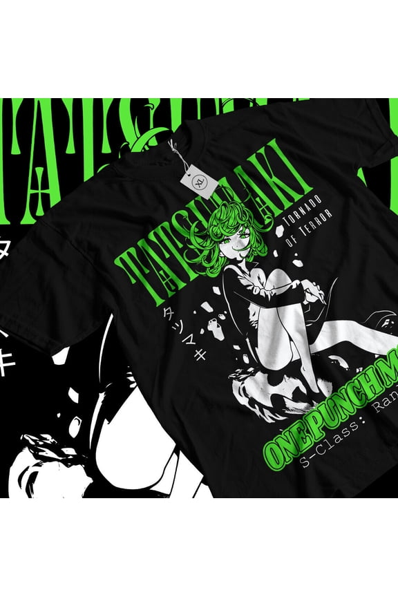 Tatsumaki T-shirt One punch Man Anime Manga Villain Kawaii Funny Shirt All Size