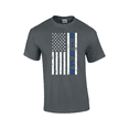 thumbnail image 1 of Tattered American Biden Flag Democrat Party Political Short Sleeve Mens Graphic T-Shirt-Charcoal-4xl, 1 of 1