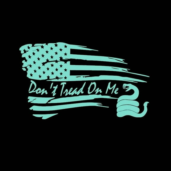 Tattered Flag with DTOM Snake Live Free or Die Vinyl Decal Sticker UV & Waterproof Bumper Window Laptop Automotive Water Bottle Gift accessories – MINT 11"