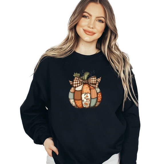 Tattered Pumpkin Fall Sweatshirt Funny Women Thanksgiving Casual Long Sleeve Graphic Shirts Pullover Tops