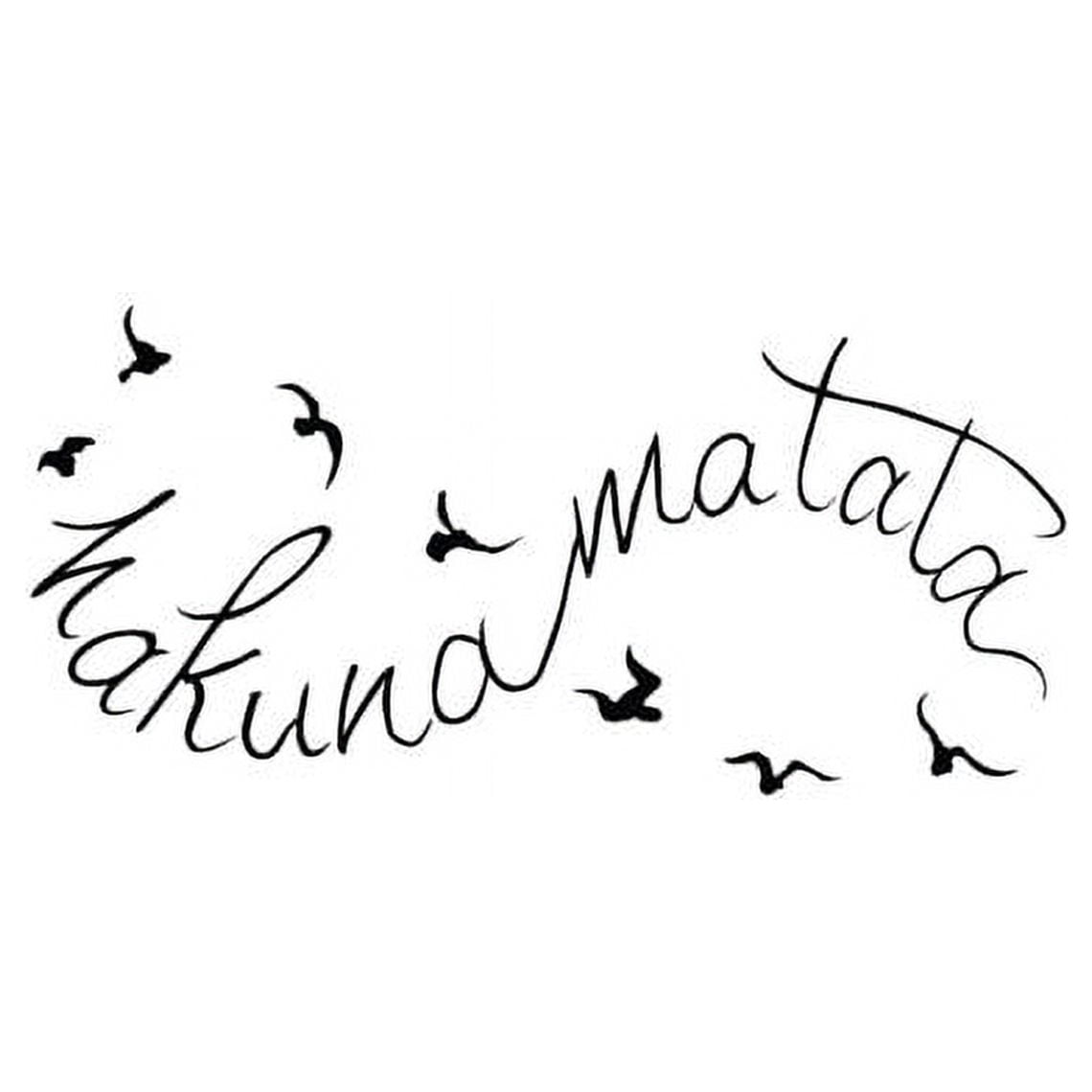 Haena Mathata Hakuna Matata Infinity Tattoo On Foot