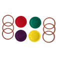 thumbnail image 1 of Tattler Canning Lids Variety Pack ~ 1 Dozen of Each Color / 48 Wide Mouth Lids & 48 Rubber Rings Bulk Packed, 1 of 2