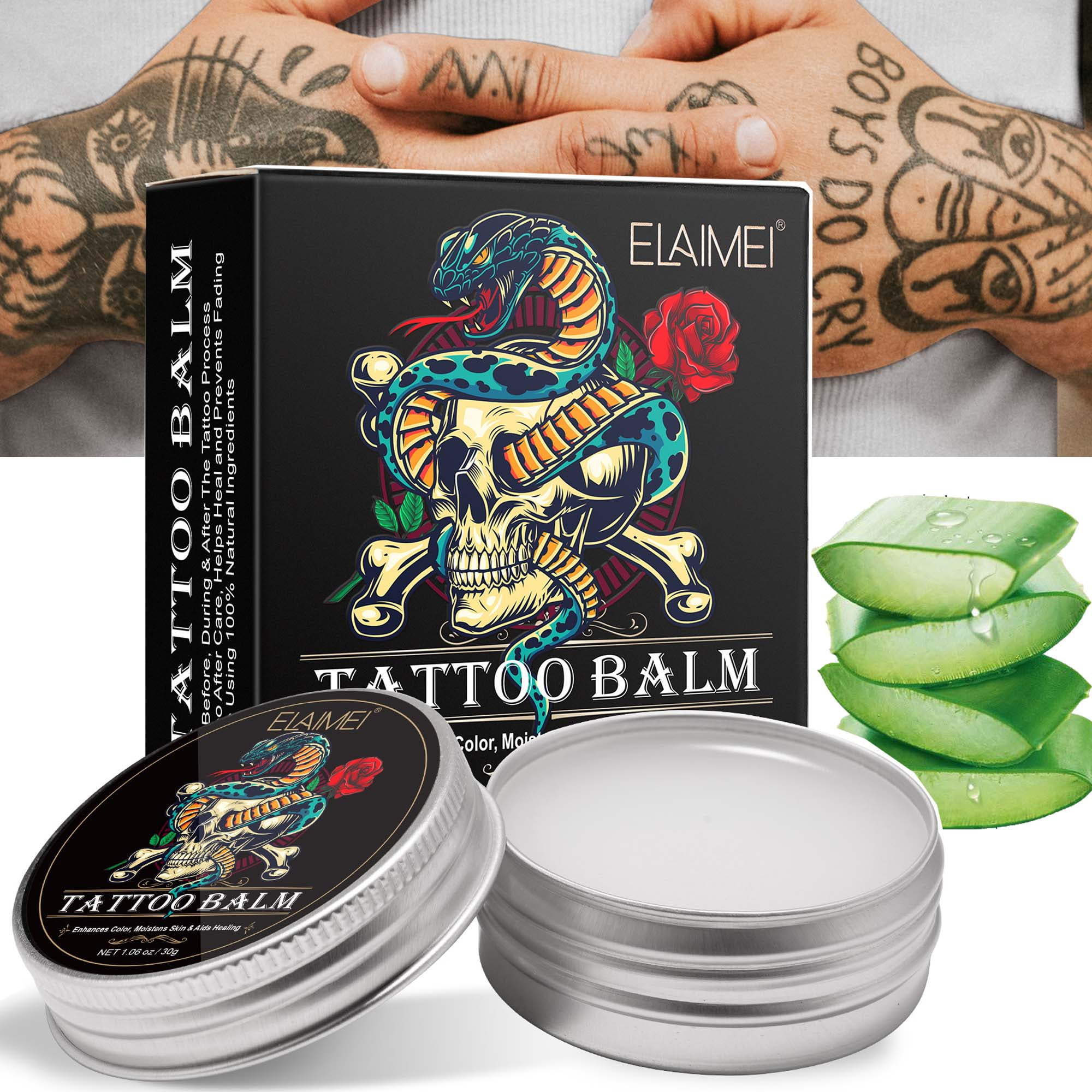 Enhance Tattoo Ink Balm - Frankincense & Lavender (1.7 Ounces) by Mad Rabbit  at the Vitamin Shoppe