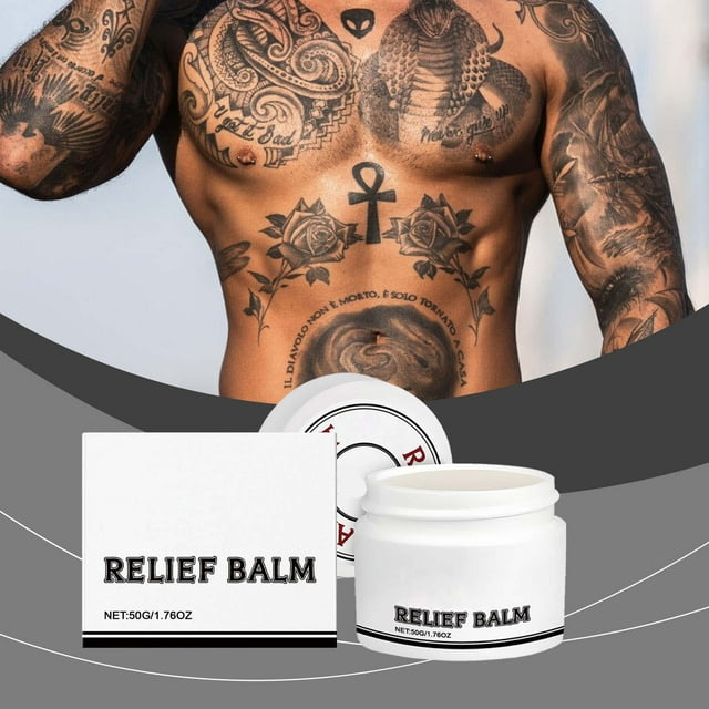 Tattoo Aftercare Cream, Soothing Tattoo Healing Balm with Aloe and Chamomile, 77g Non-Greasy Fast-Absorbing Relief for Redness Itching & Dryness, Sensitive Skin Safe Tattoo Care Lotion