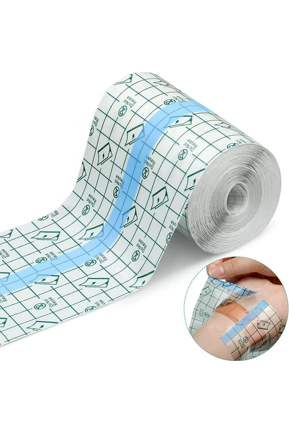 Tattoo Aftercare Waterproof Bandage 15cm x 2m,Second Skin tattoos Cover bandages for Swimming,Protective Clear Adhesive Bandages for Tattoo Aftercare,Recovery,Plastic Cover,Protective Shield