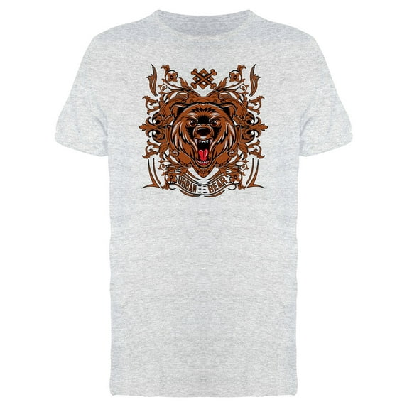 Tattoo Art Urban Bear Roaring Tee Men's -Image by Shutterstock