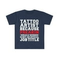 thumbnail image 1 of Tattoo Artist because Miracle Worker not a job title Unisex T-shirt S-3XL, 1 of 2