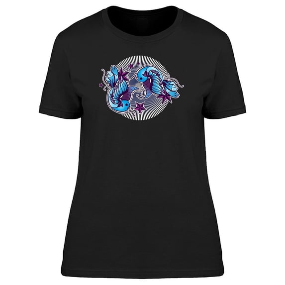 Tattoo Birds And Stars Frame Tee Women's -Image by Shutterstock