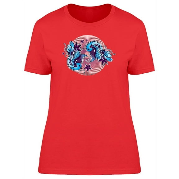 Tattoo Birds And Stars Frame Tee Women's -Image by Shutterstock