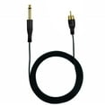 Tattoo Clip Cord 6.35mm Mono to RCA Connector Line Cable SoftTPE 1.8M