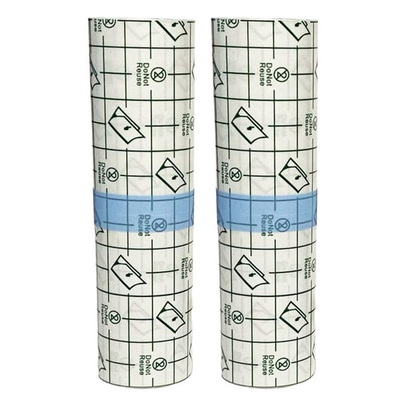 Tattoo Cover Bandage 2 Rolls - Clear Waterproof Second Skin Protection, Breathable Adhesive Film for New Tattoos, Swimming, Showering & Wound Care, Tattoo Aftercare Supplies