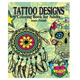 Tattoo Designs Coloring Book For Adults - Walmart.com
