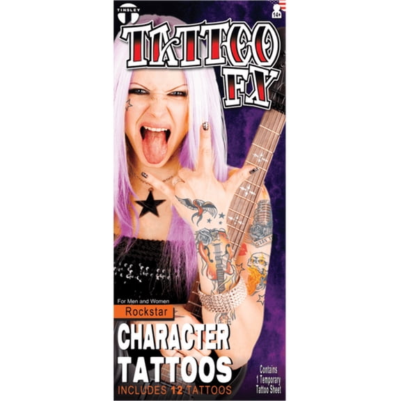 Rockstar Tattoo Costume Accessory