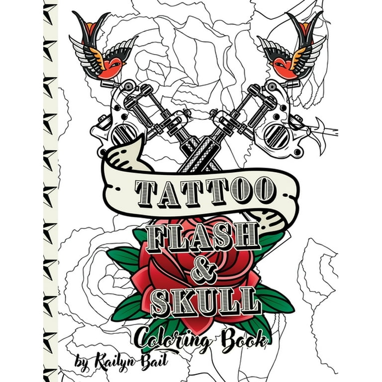 TATTOO FLASH COLORING BOOK タトゥーフラッシュ The Tattoo Flash Coloring Book – Blue Seven