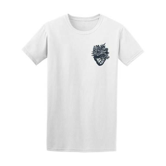 Tattoo Floral Anatomical Heart T-Shirt Men -Image by Shutterstock, Male 3X-Large