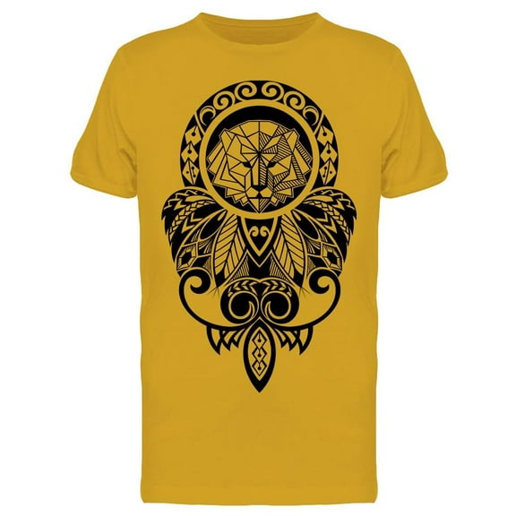 Tattoo Geometirc Lion Head T-Shirt Men -Image by Shutterstock, Male x-Large