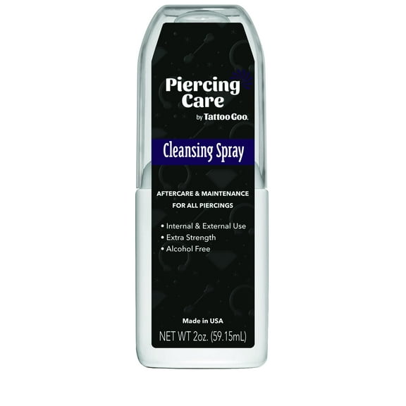 Tattoo Goo Piercing Care Cleansing Spray, Piercing Aftercare Spray, Antiseptic