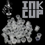 Tattoo Ink Caps - 1000pcs Tattoo Ink Cups Small Disposable Ink Caps 9mm Tattoo Caps Pigment Cups
