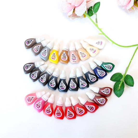 Tattoo Ink Pigments Beauty Pigments Makeup Tattoo Supplies Semi-Permanent Eyebrows 3ML