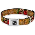 thumbnail image 1 of Tattoo Johnny Pet Collar, Dog Collar Metal Seatbelt Buckle, Tattoo Johnny Dagger, 16 to 23 Inches 1.5 Inch Wide, 1 of 8