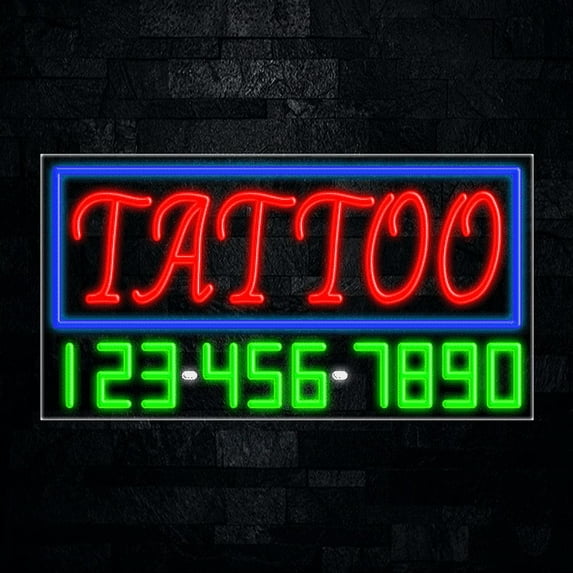 Tattoo LED Neon Sign 33"L x 18"H #35107
