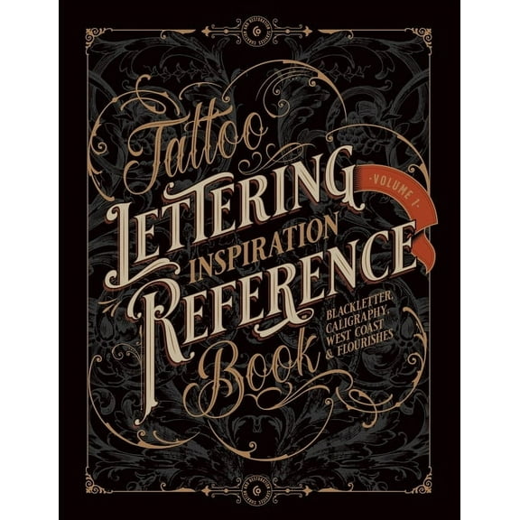 Tattoo Lettering Inspiration Reference Book, (Paperback)