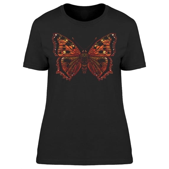Tattoo Like Colorful Butterfly T-Shirt Women -Image by Shutterstock, Female Large