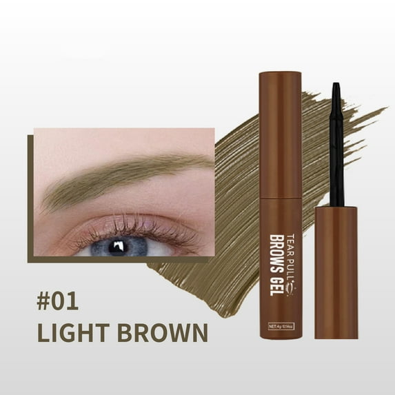 Tattoo Peel Off Eyebrow Gel Color Kit,Waterproof Brow Gel for Natural Fuller & Defined Looking Eyebrow color Perfect Eyebrows Make up,Long-Lasting