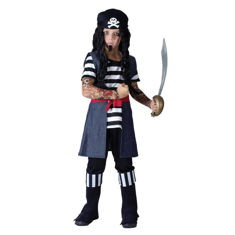 Tattoo Pirate Boy Childrens Costume Tattoo Pirate Boy Childrens Costume