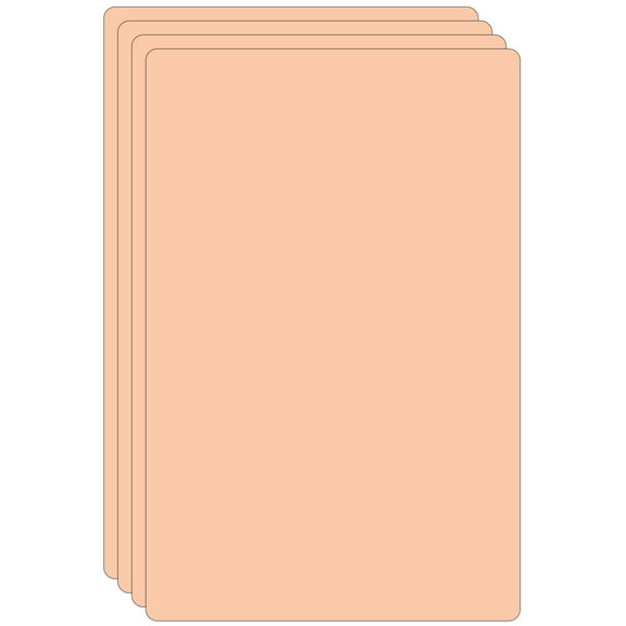 Tattoo Practice Skin A4 Size 4 Pack, Thick Yellow Silicone Sheets for Beginners, Reusable Fake Skin for Tattoo Machine Needle Training, Professional Tattoo Supplies