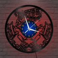 thumbnail image 1 of Tattoo Salon 12 Inch Vinyl Record Wall Clock - Silent, Creative, and Unique Clock for Living Room, Entryway, or Bedroom Decor - Perfect Gift Idea(12 inchs B with LED), 1 of 7